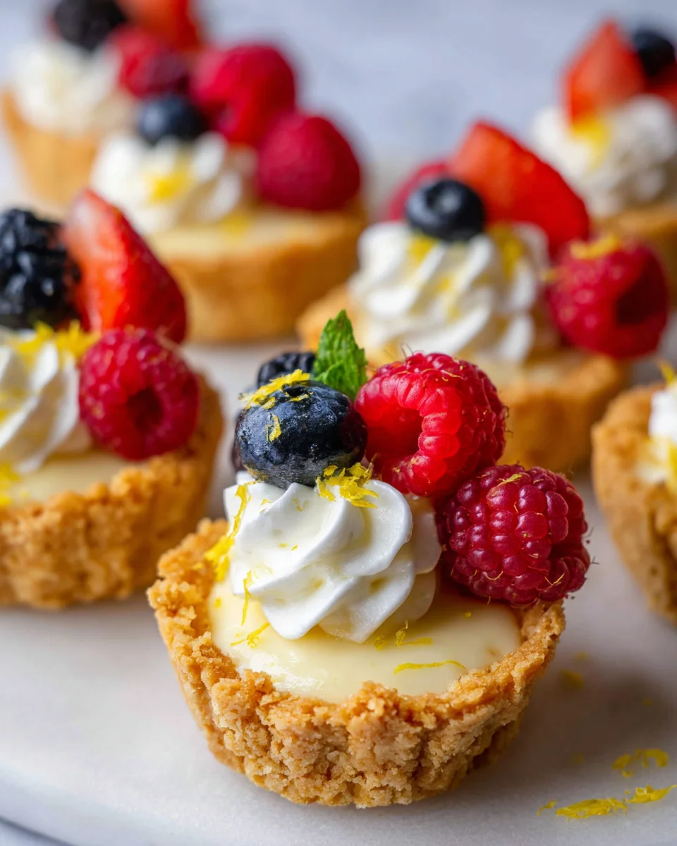 Mini Lemon Cheesecake Tarts