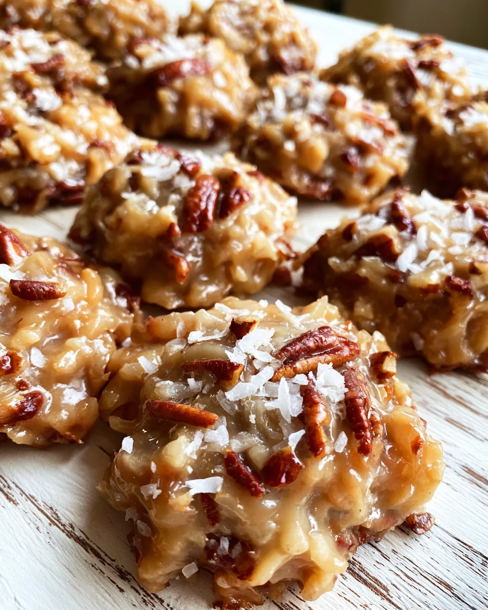 No-Bake Coconut Praline Cookies