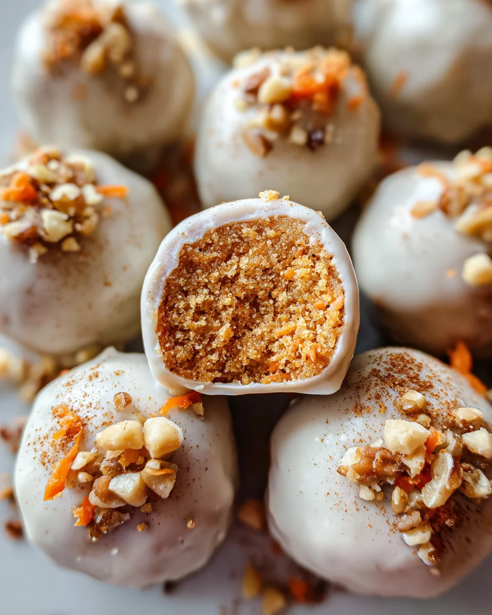 No Bake Carrot Cake Bites