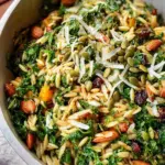 Orzo Kale Salad with Lemon Vinaigrette