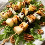 Pear & Brie Cheese Salad Skewers