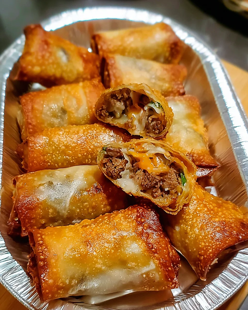 Philly Cheesesteak Egg Roll