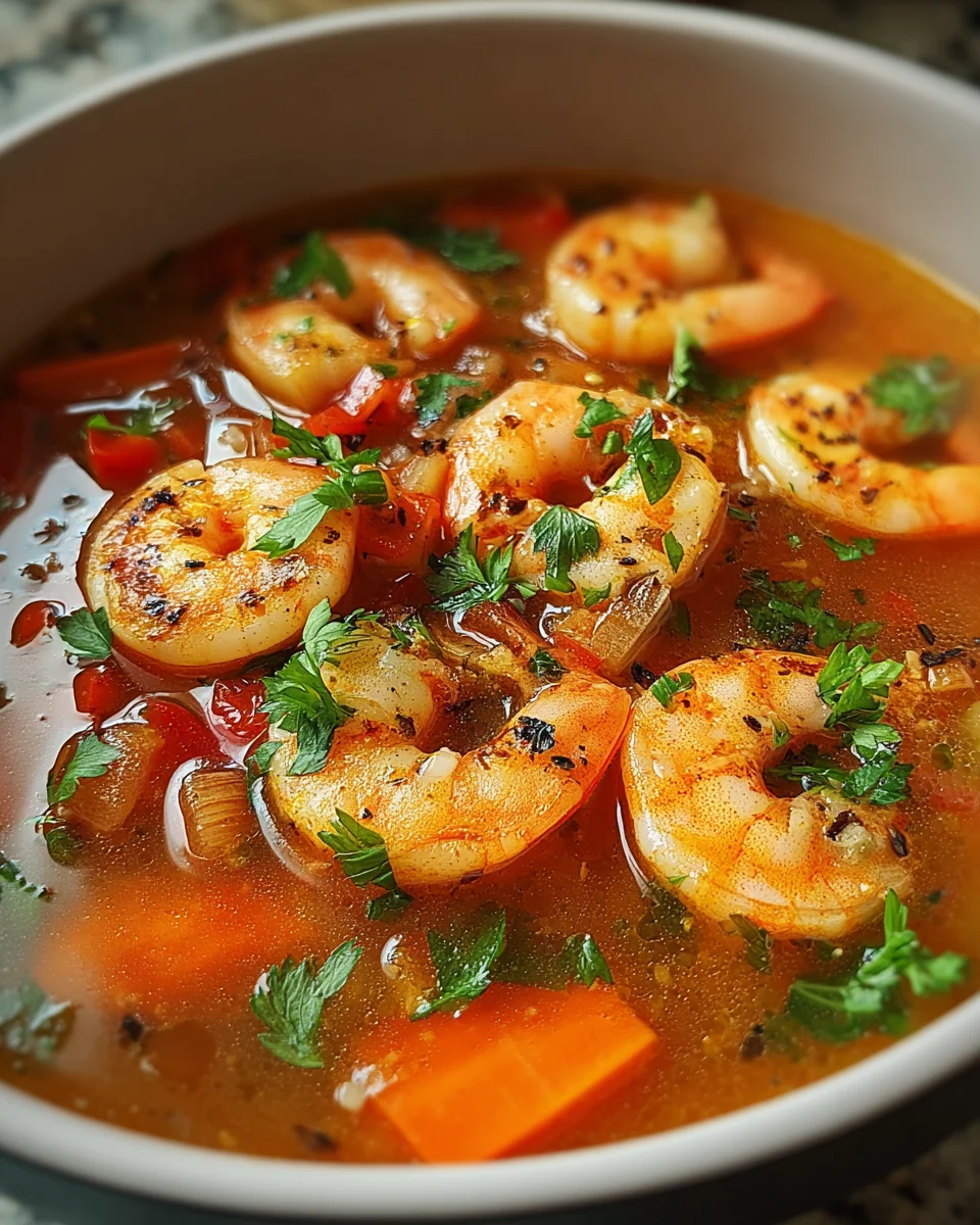Quick and Spicy Shrimp Soup