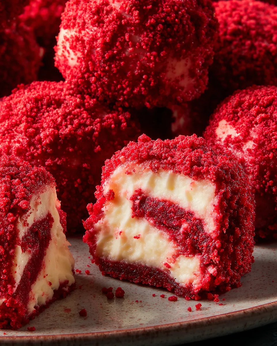 Red Velvet Cheesecake Bites