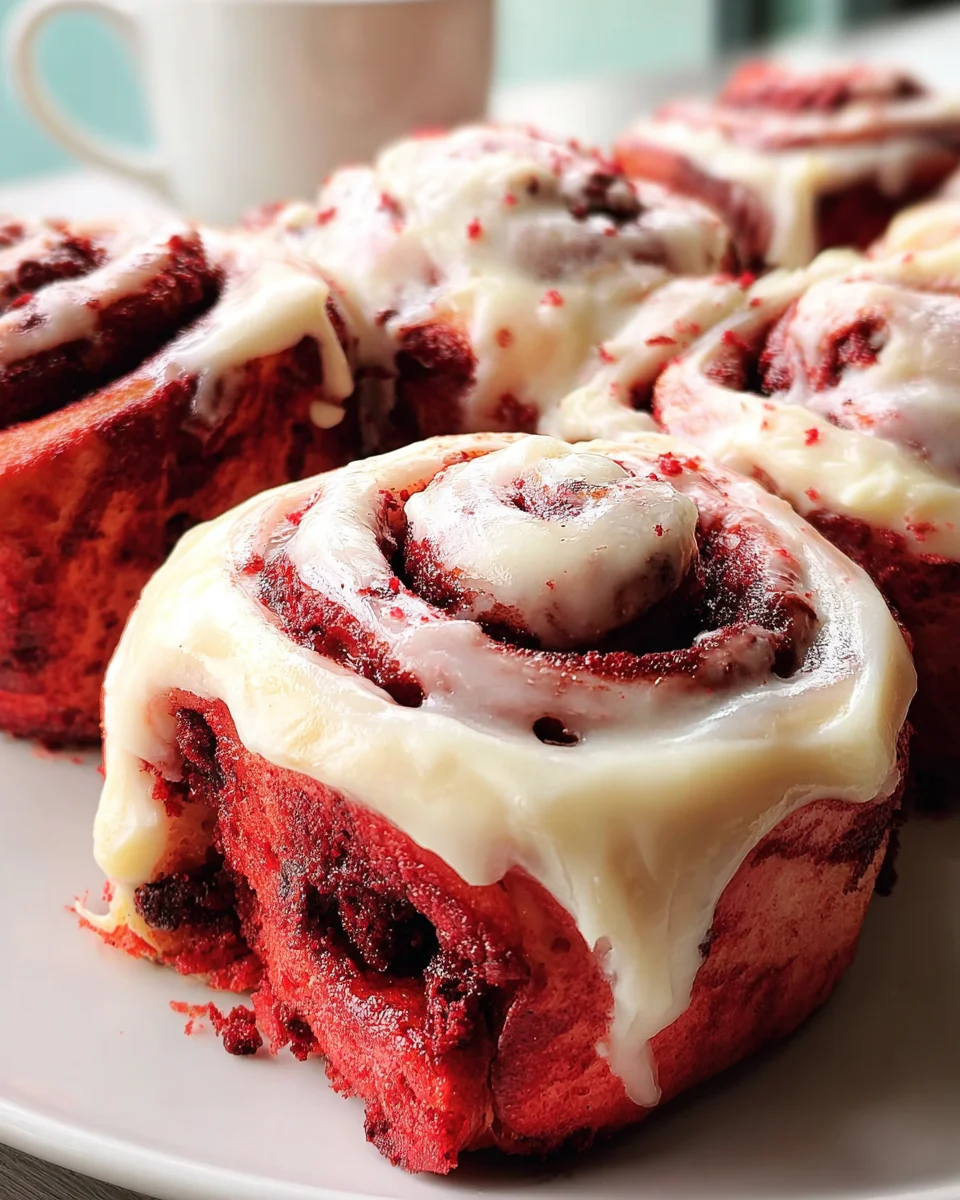 Red Velvet Cinnamon Rolls