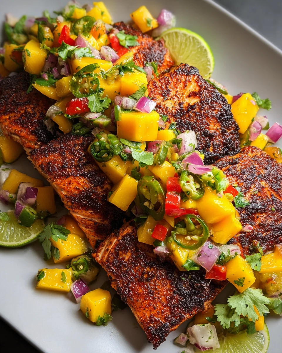 Salmon with Mango Salsa
