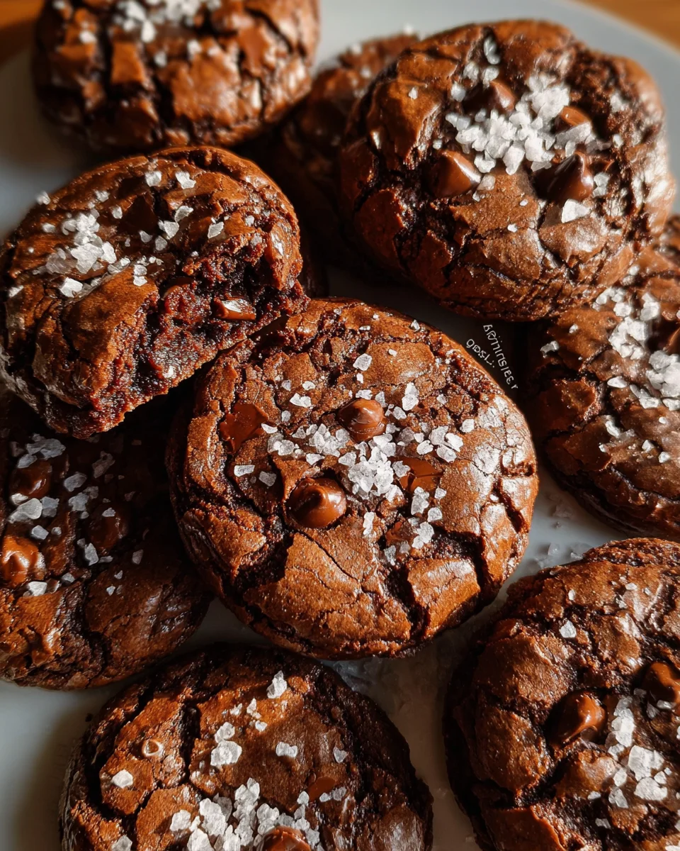 Salted Brownie Cookies