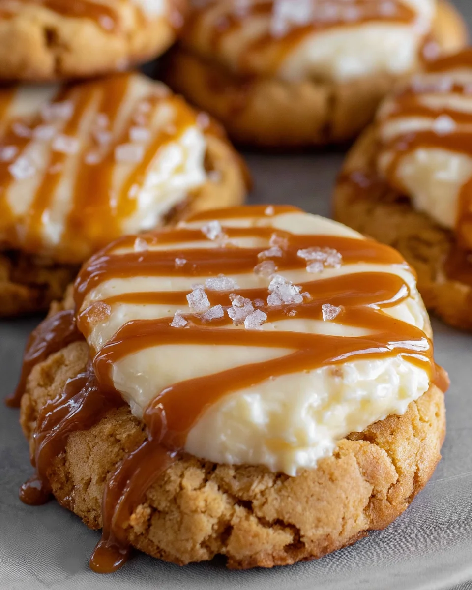 Salted Caramel Cheesecake Cookies Recipe