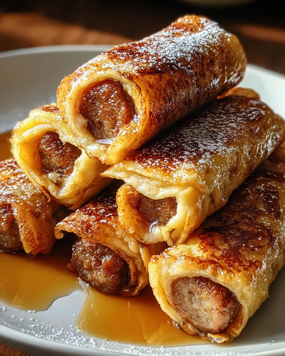 Sausage French Toast Roll-Ups Recipe