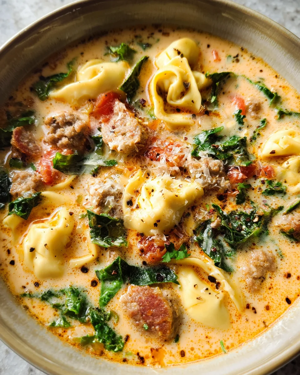 Sausage Tortellini Soup