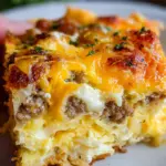Savory Breakfast Sausage and Cheese Casserole Recipe