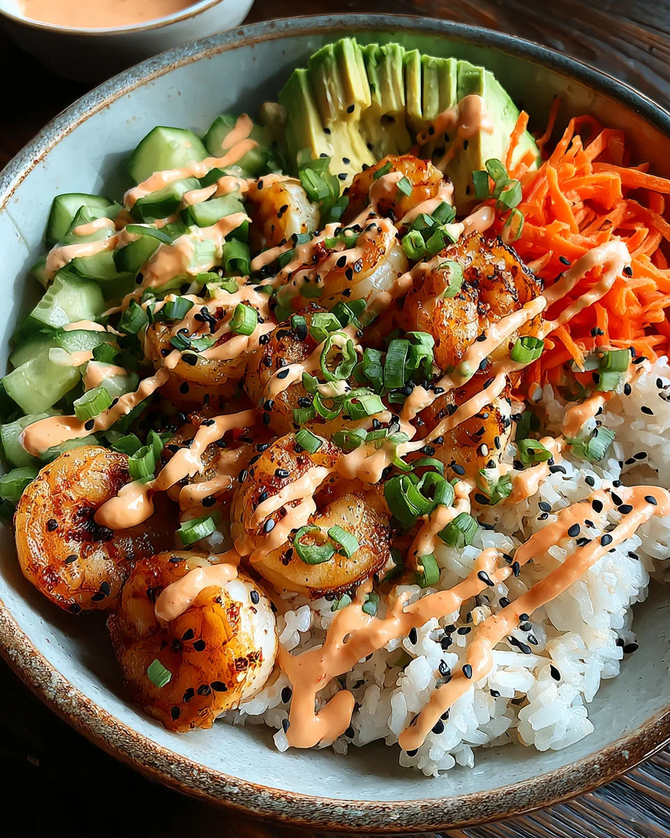 Shrimp Rice Bowls with Spicy Mayo 26 Shrimp