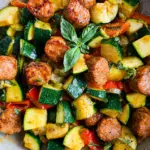 Skillet Sausage and Zucchini