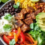Spicy Baked Tofu Burrito Bowl