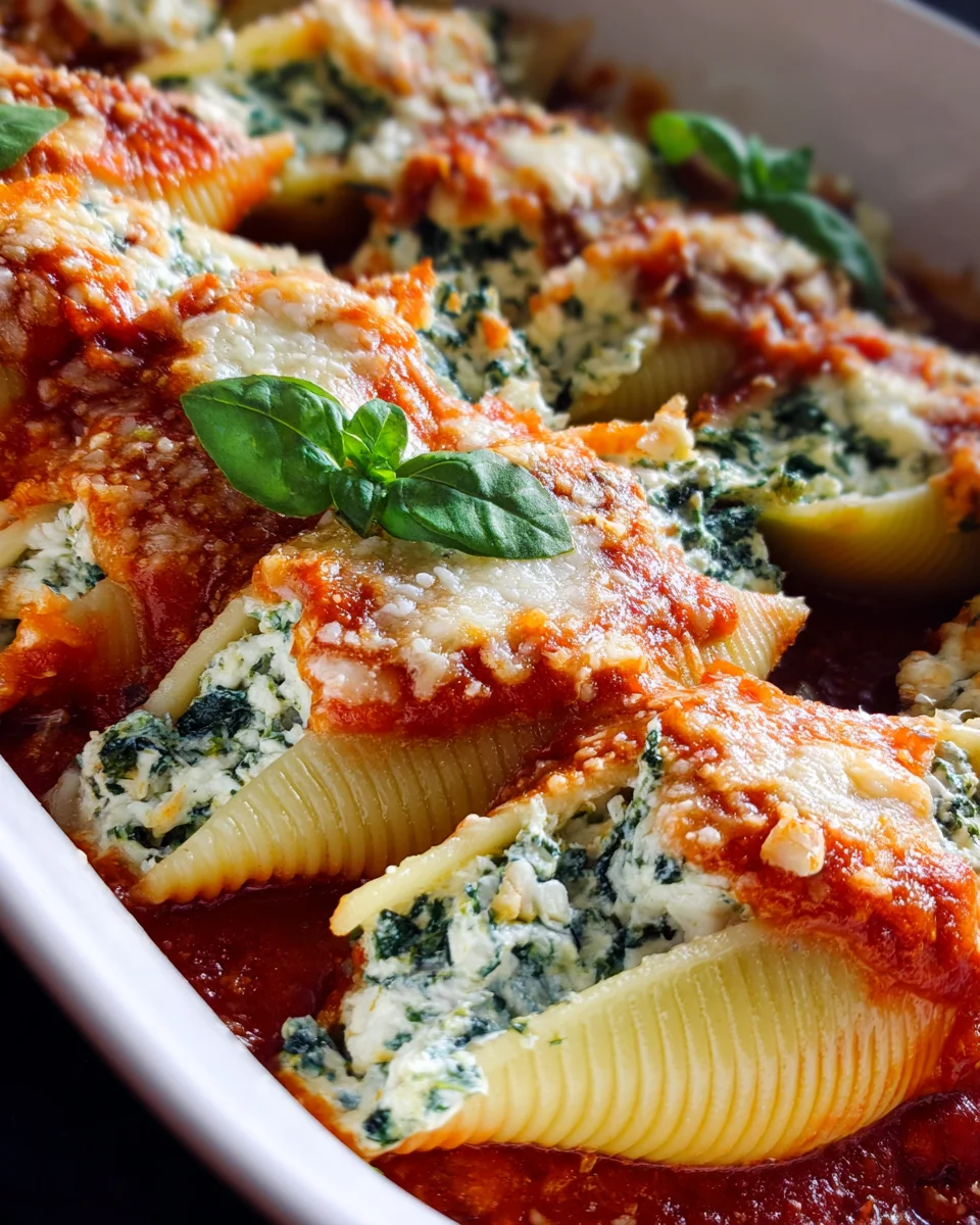 Spinach and Ricotta Stuffed Shells Recipe