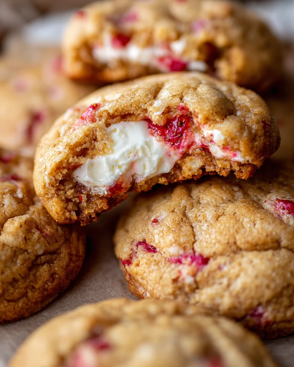 Strawberry Cheesecake Cookies