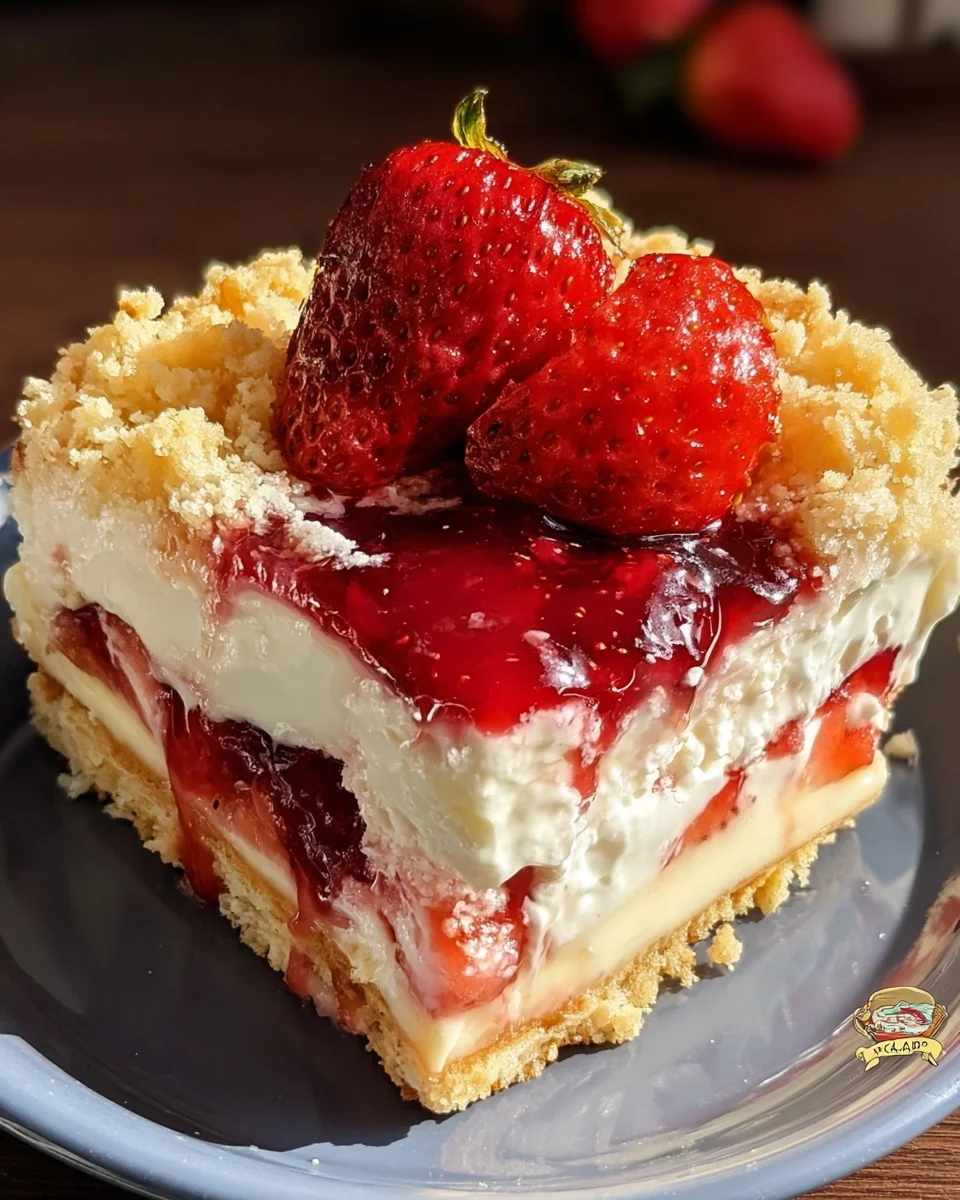 Strawberry Cheesecake Dump Cake