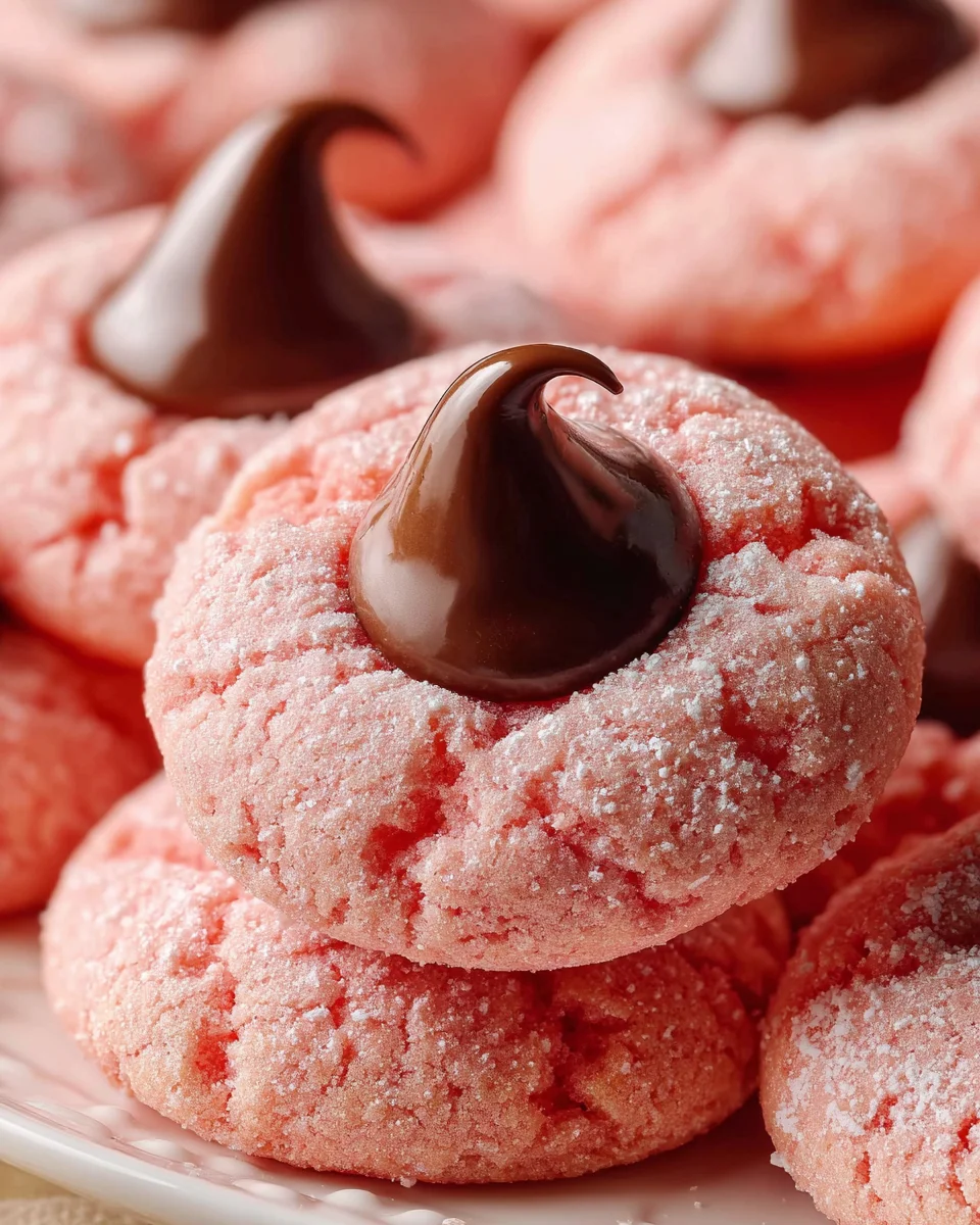Strawberry Kiss Cookies Recipe