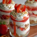 Strawberry Pretzel Salad Parfaits
