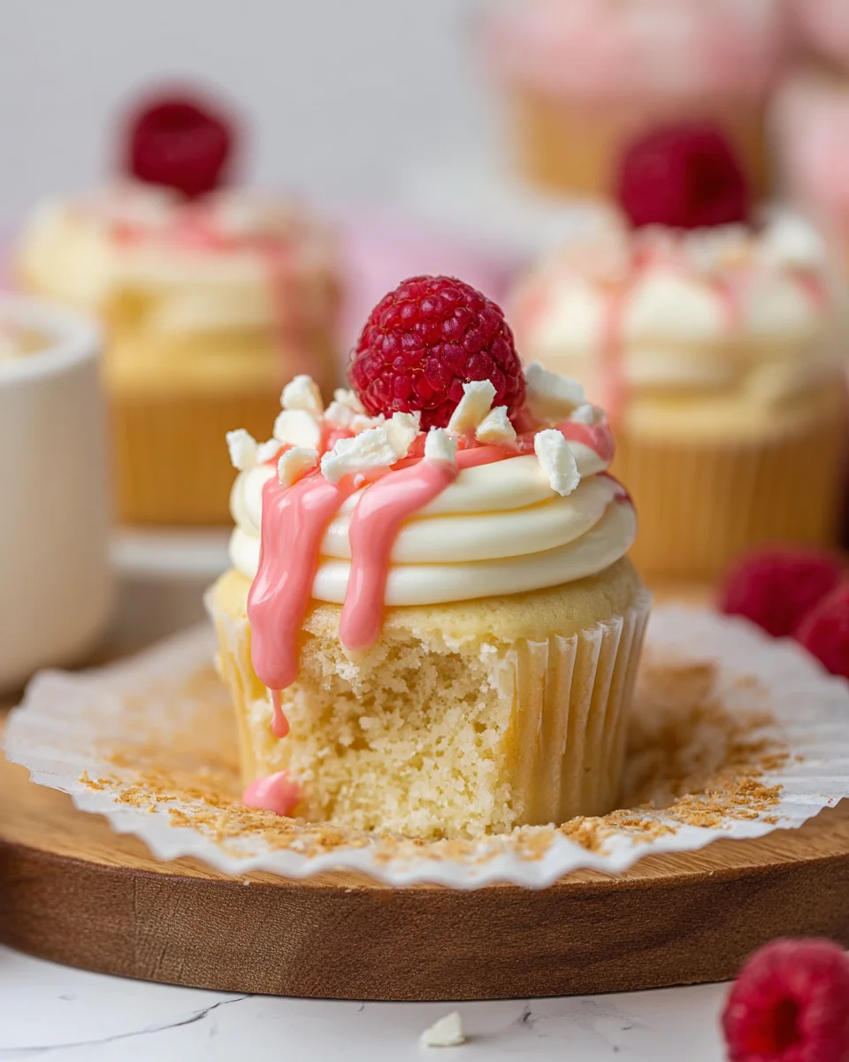 The Best White Chocolate Raspberry Cupcakes