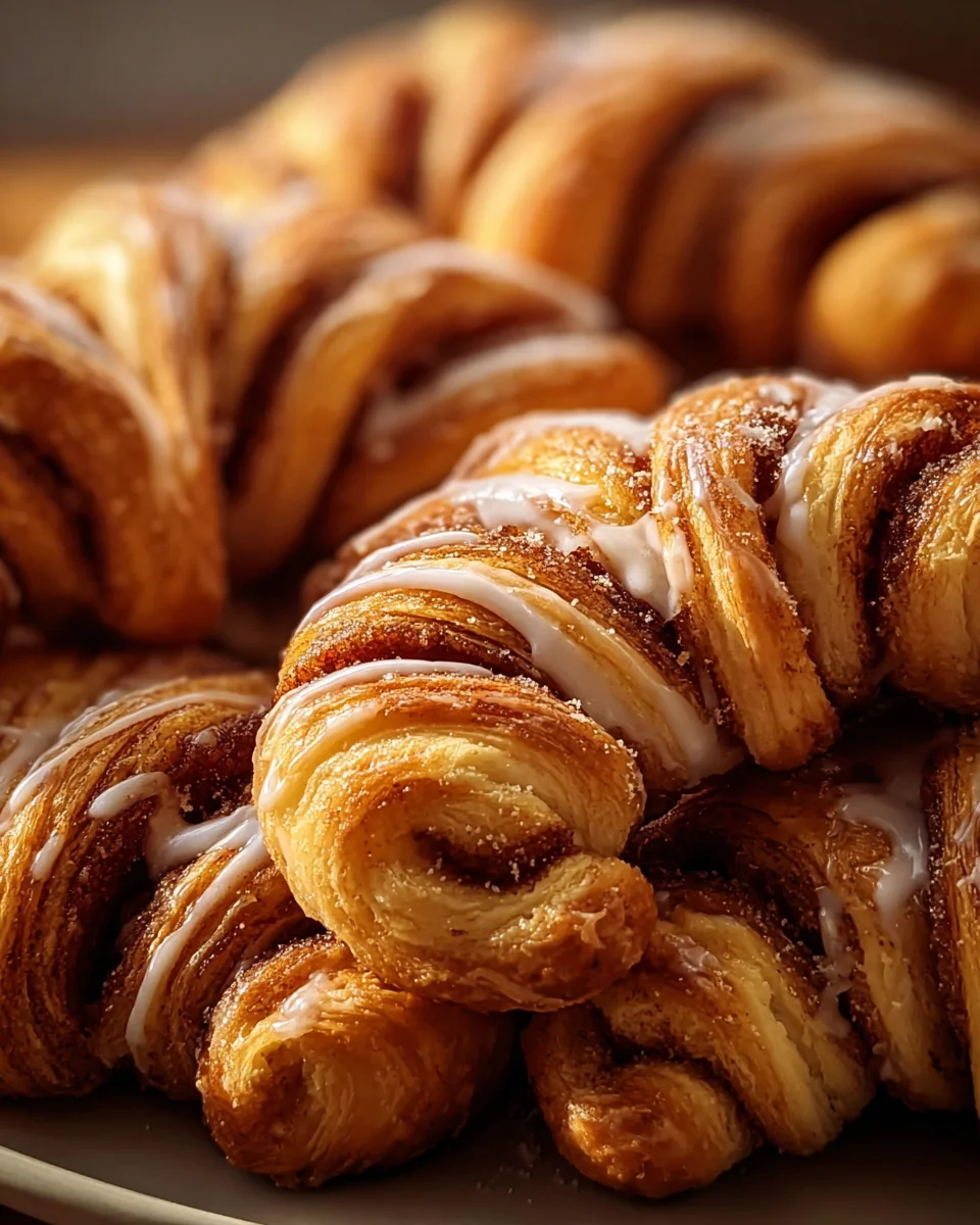 Warm Cinnamon Crescent Twists