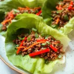 Asian Style Ground Beef Lettuce Wraps