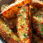 Baked Garlic Parmesan Potato Wedges
