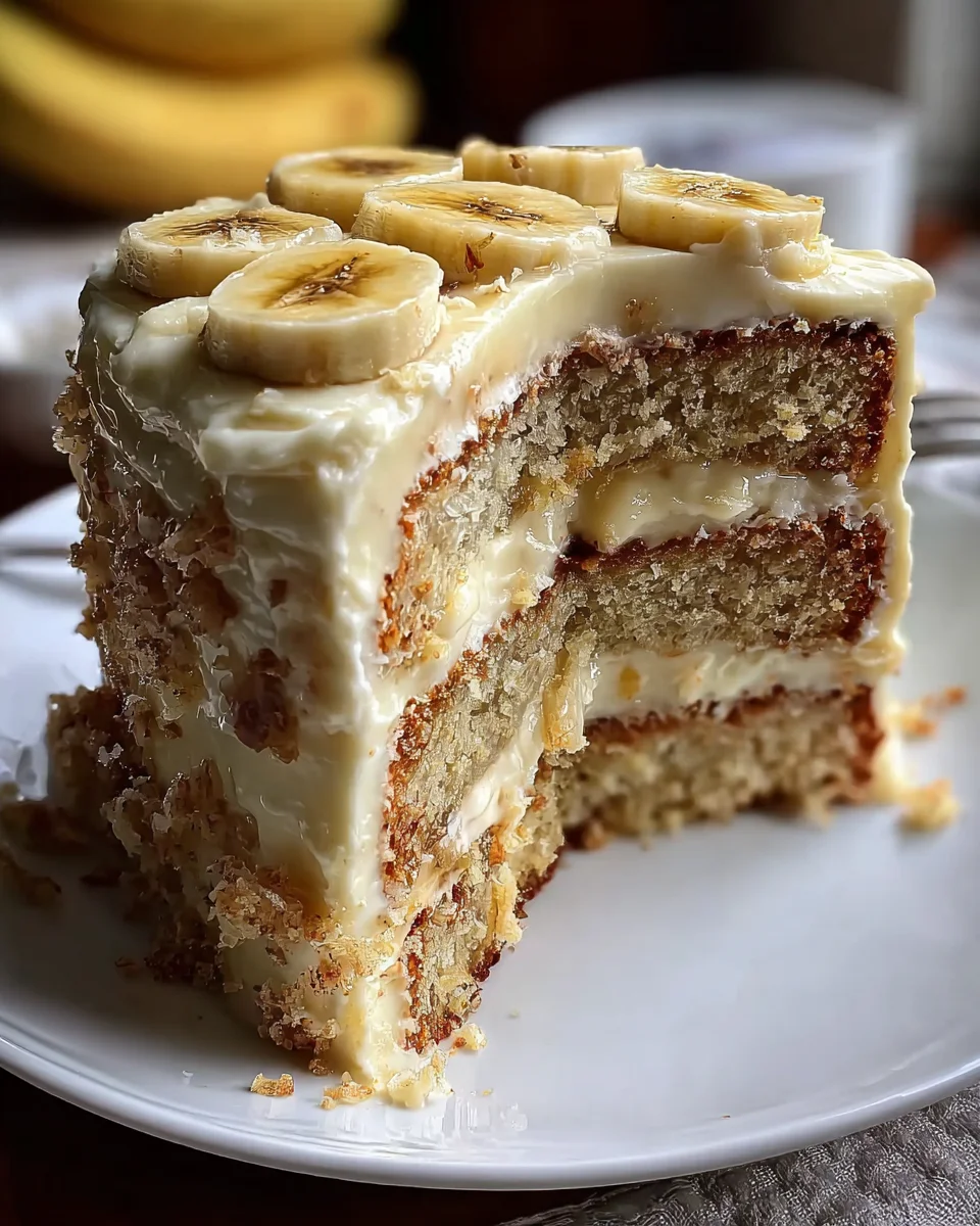 Banana Cake with Cream Cheese Frosting