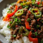 Beef and Pepper Rice Bowl