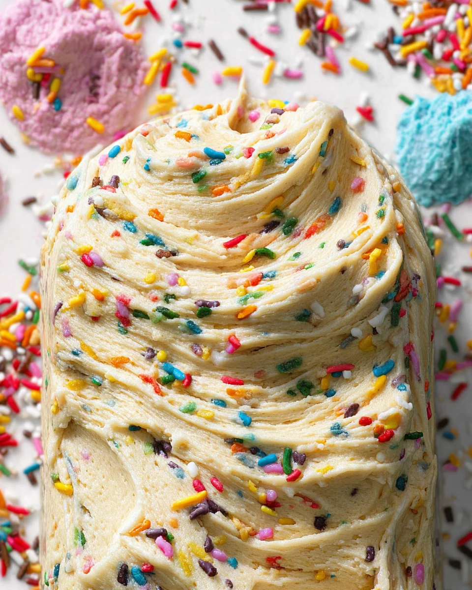 Birthday Cake Protein Cookie Dough