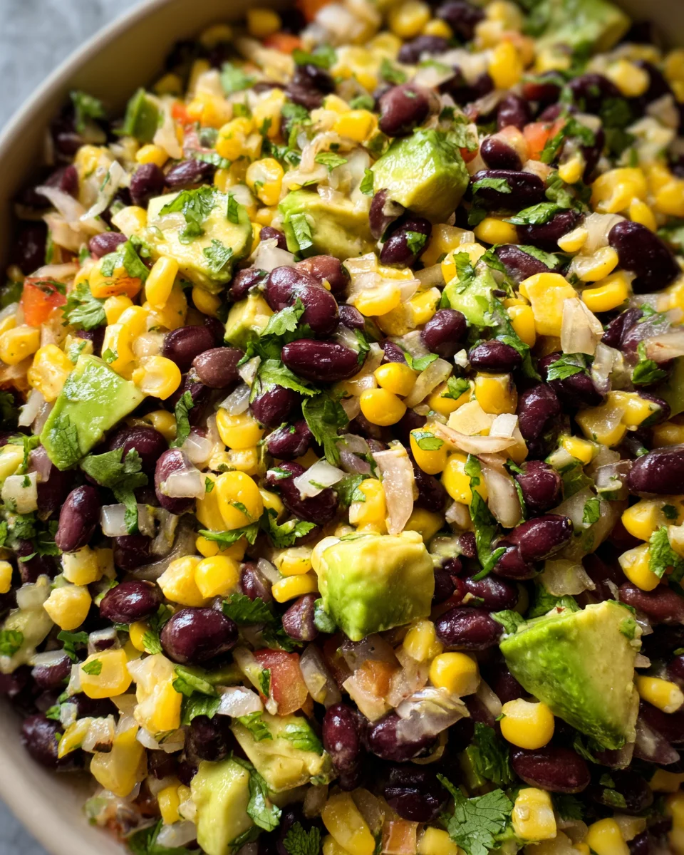 Black Bean Corn Avocado Salad
