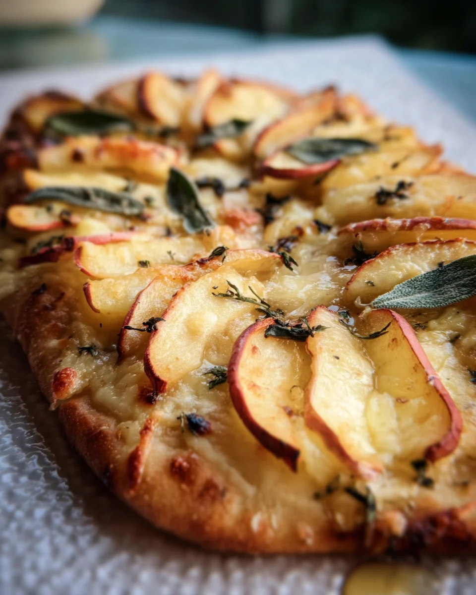 Brie and Apple Flatbread