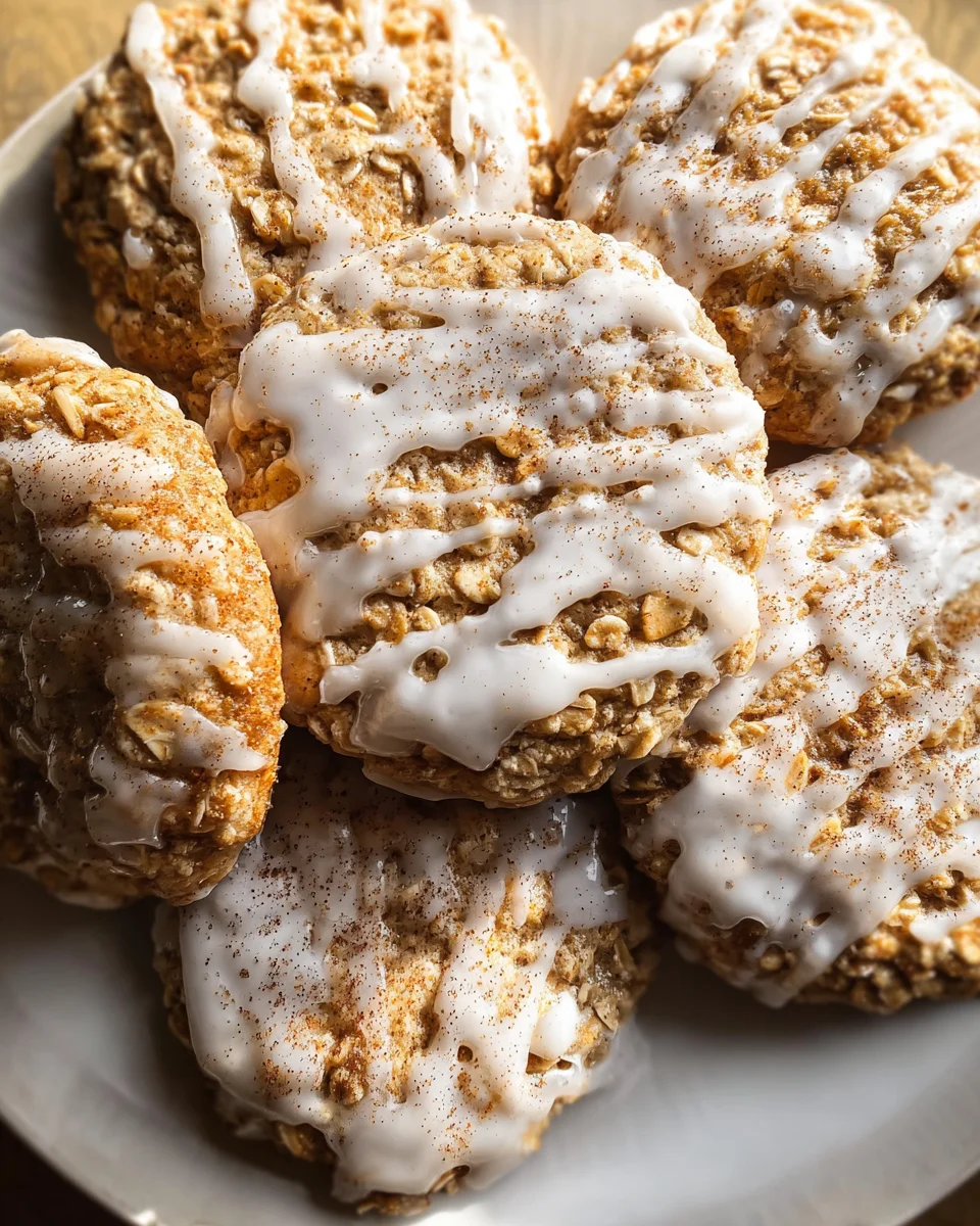Brown Butter Iced Oatmeal Cookies Recipe