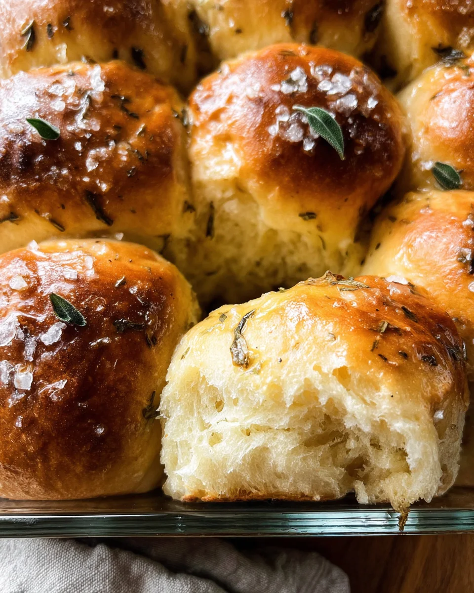 Brown Butter Sage Dinner Rolls