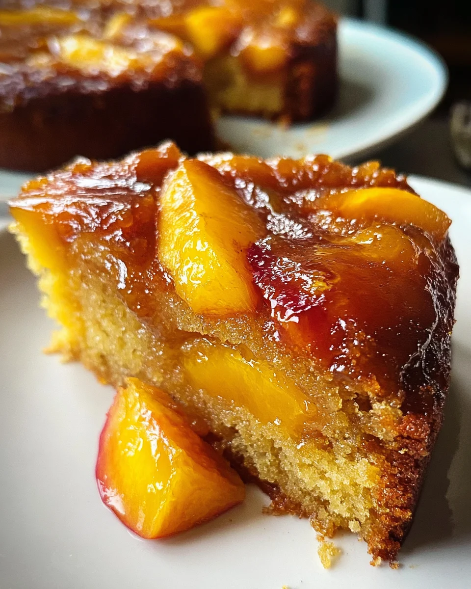 Brown Sugar Peach Cake