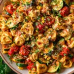 Cheese Tortellini with Summer Veggies