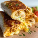 Cheesy Garlic Chicken Wraps