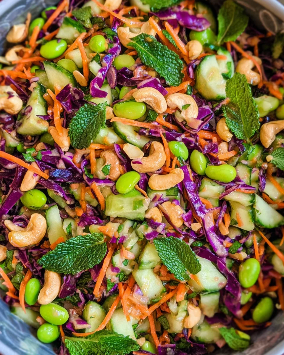 Chopped Asian Salad (Miso Dressing)