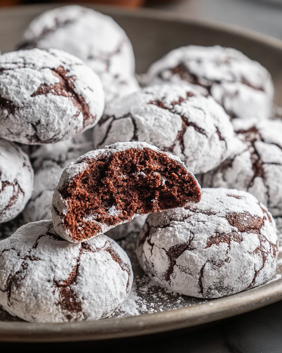 Classic Chocolate Snowball Cookies