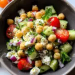 Cottage Cheese and Chickpeas Salad