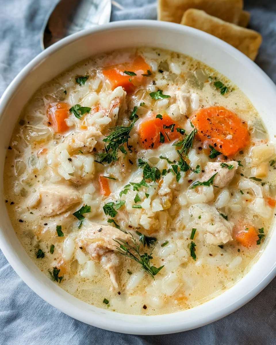 Creamy Chicken and Rice Soup