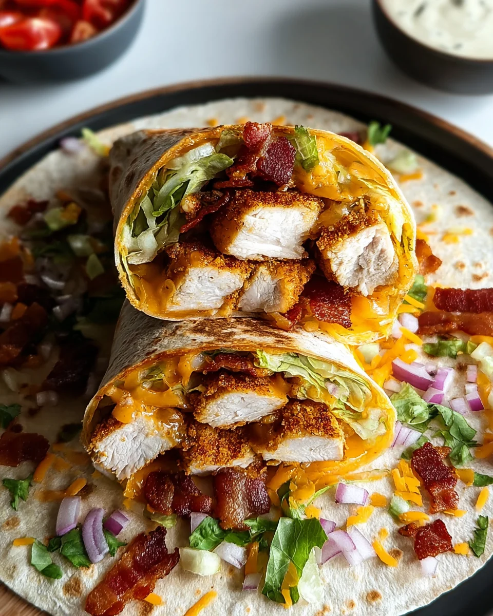 Crispy Chicken Bacon Ranch Wrap
