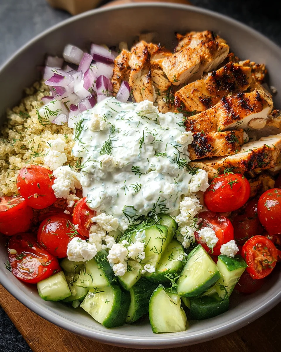 Greek Chicken Bowls