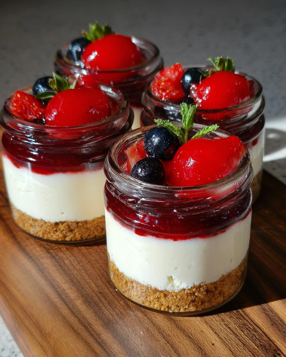 High Protein Cheesecake Jars