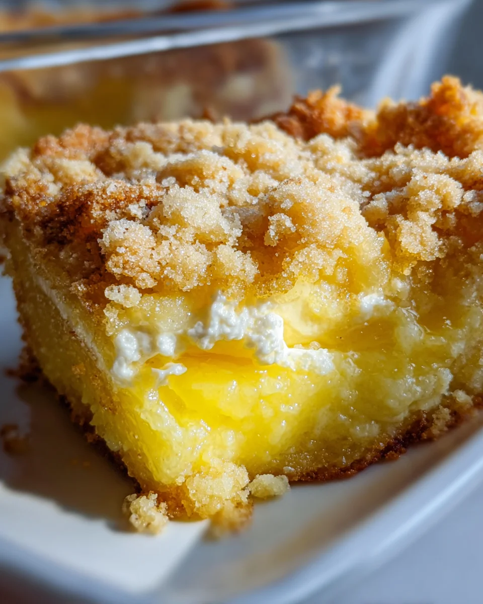 Lemon Cream Cheese Dump Cake Recipe