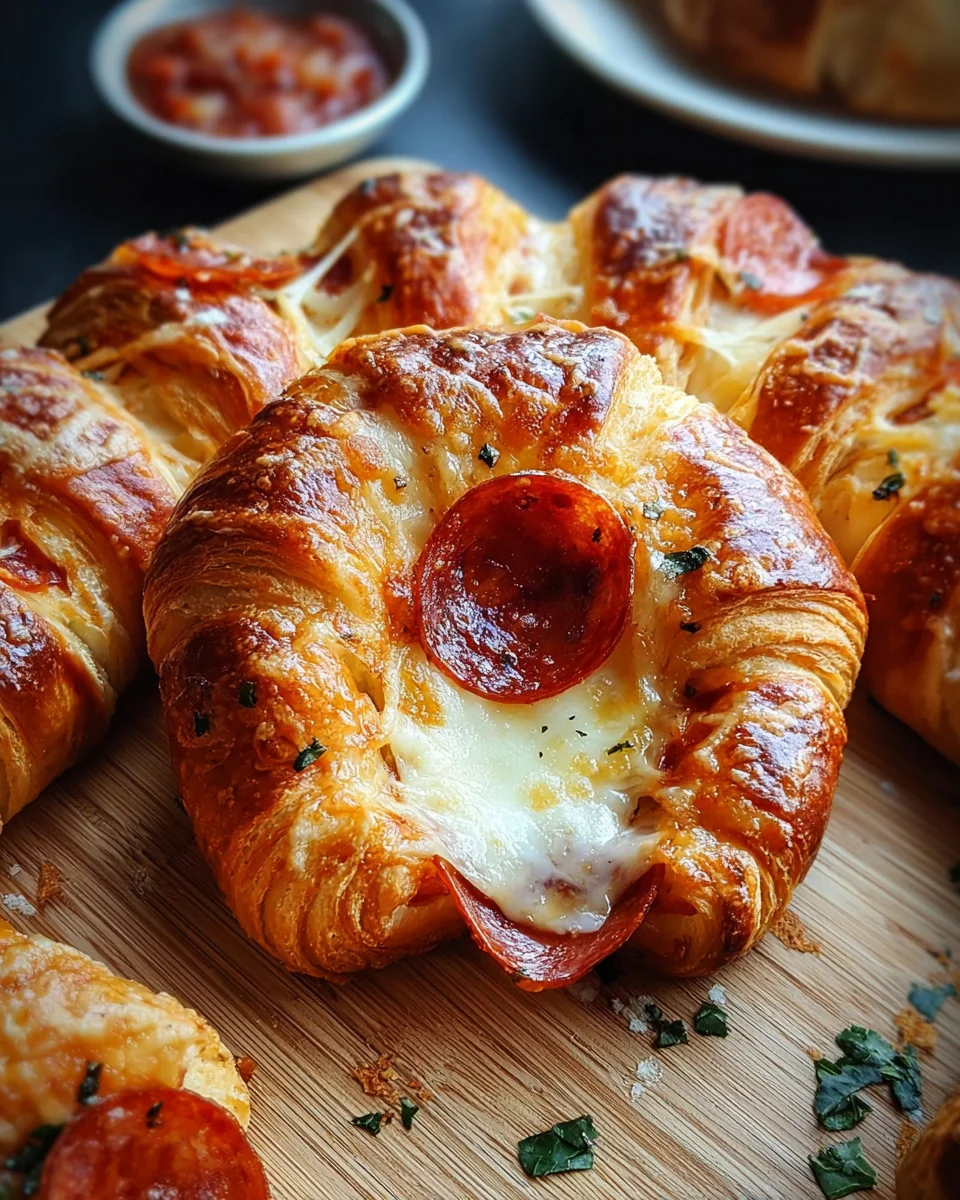 Mozzarella Pepperoni Croissant Rolls