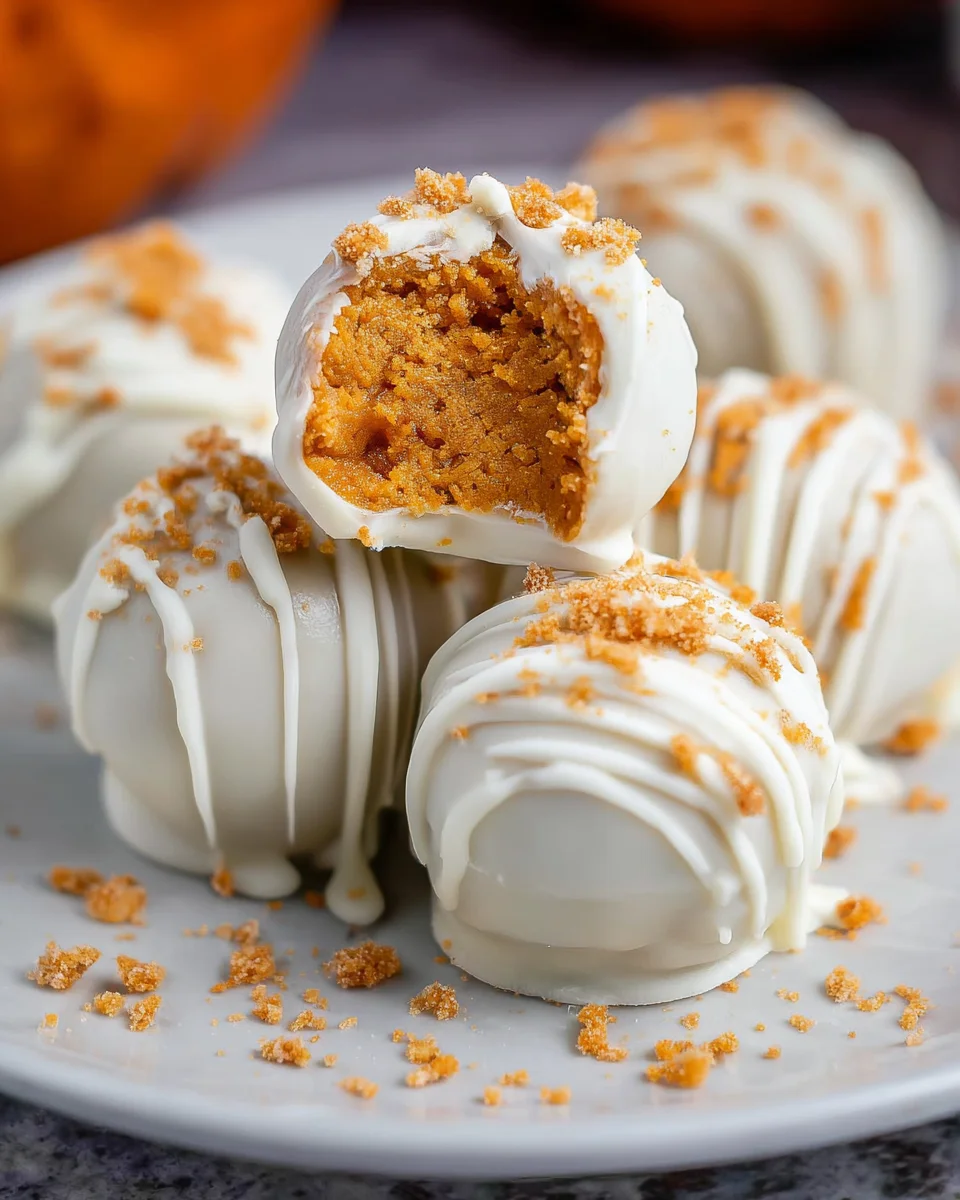 No Bake Pumpkin Balls