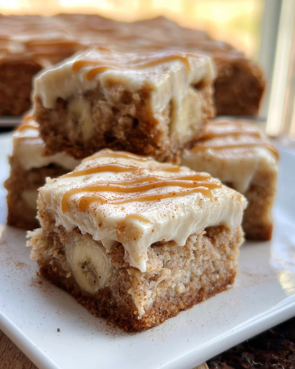 Ooey Gooey Banana Bars