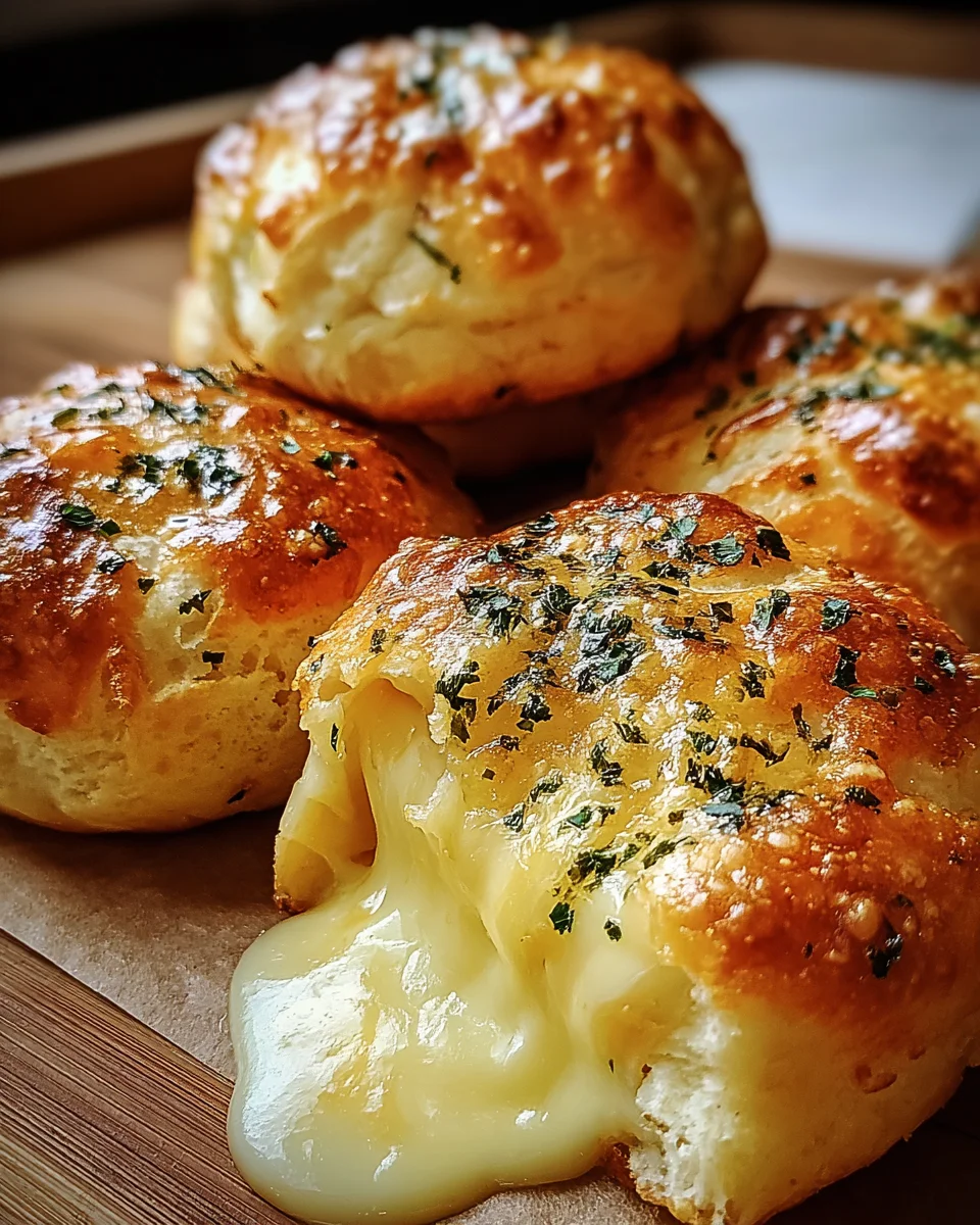 Pillsbury Biscuit Garlic Butter Cheese Bombs