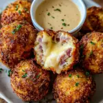 Reuben Balls with Spicy Thousand Island Dipping Sauce